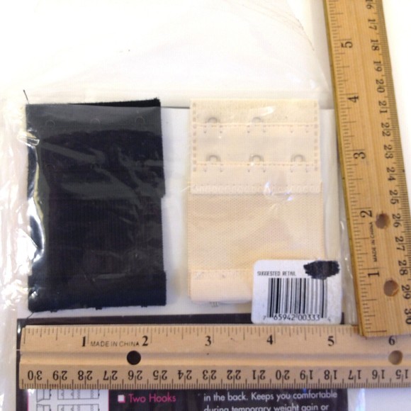 Fashion Secrets 2 Packs Soft Back Bra Extenders 3 -1.5" 2 -2"  5 Extenders - Picture 7 of 10